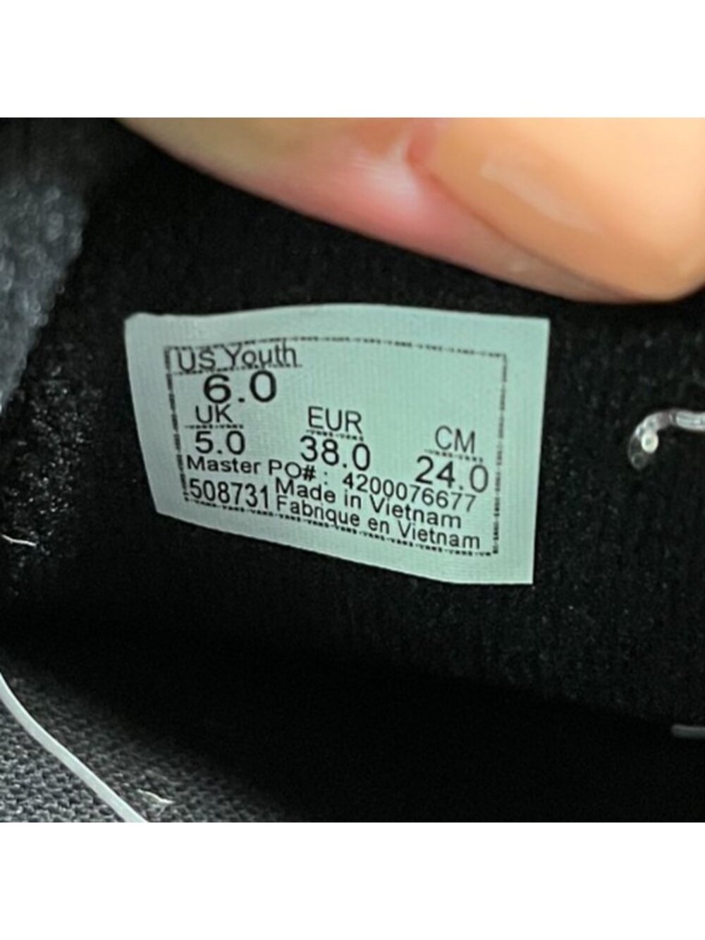 Vans Doheny Boys Size 6Y Triple Black Athletic Walking Skateboard Shoes Sneakers - Picture 9 of 10